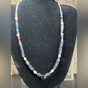 Sundance Robin Braun RB Artisan Sterling Silver Multi-Gemstone Necklace